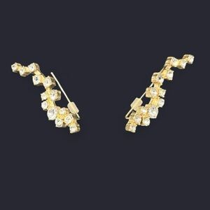 BaubleBar Gold Crystal Earrings
